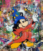 Mickey Mouse Minnie Street Graffiti Canvas Painting Prints Poster Creative Modern Wall Art Pictures Living Room Home Decor