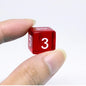 7 PCS/Lot Square Corner Dice Colorful Transparent Acrylic 6 Sided Dice  Club/Party/Family Games