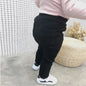 Unisex Kids Cotton High-Waist Leggings - Full-Length Pencil Pants for Girls & Boys (Ages 4-6)