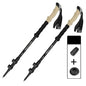 2-Pack Telescopic Trekking Poles 62–135 cm (24–53 in) Ultralight Aluminum Hiking Poles with Quick-Lock, Anti-Shock & Carbon Steel Tips