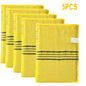 5-Pack Exfoliating Bath Washcloths — Soft Polyester-Cotton Body Scrub Cloths for Shower & Spa