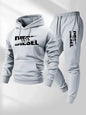Men's Autumn/Winter Hooded Tracksuit Set – Casual Hoodie & Jogger Pants Two-Piece