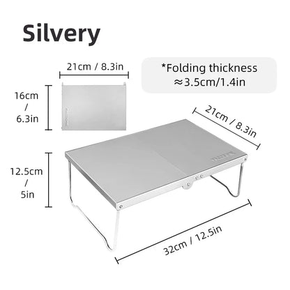 Portable Foldable Camping Table Ultralight Mini MDF Picnic & Coffee Table for Hiking