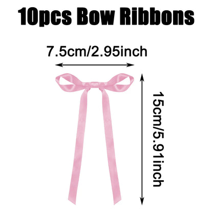 Pink Red Bow Ribbon Cake Decoration Desserts Home Decor Birthday Party Decor Kids Valentine’s Day Romantic Evening Events Decor