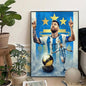 Classic, Sports - Rionel Messi - Football, Wall Art, Canvas Print Poster, Home Living Room Bedroom Decor, Stadium Wall Art