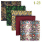 5-Pack Men's Microfiber Pocket Squares 12.6 in (32 cm) - Jacquard Woven Wedding & Formal Handkerchiefs, Assorted Patterns