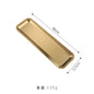 Korean Version of 304 Stainless Steel Rectangular Plate, 40cm Strip Plate, Thick Golden Sushi Plate, Barbecue Plate, Flat Plate