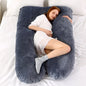 U-Shaped Maternity Pregnancy Pillow – Full-Body Support for Sleep & Nursing, Velvet Cover, Removable Washable – 120×70 cm (47×28 in) & 140×75 cm (55×30 in)