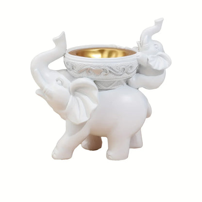 Elephant figurine, fun candy tray, key bowl, home décor table, figurine, sundries, containers, accessories, storage box, desk, b