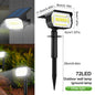 72/68 LED Solar Landscape Lights Outdoor IP65 Waterproof Solar Light with 3 Modes Solar Garden Spotlight for Yard Lawn Walkway