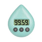 Waterproof Digital Shower & Kitchen Timer with Magnetic Backing, Suction Cup and Wall Mount - Countdown/Count-Up