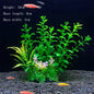 Artificial Aquarium Plants – Plastic Underwater Green Shrubs with Resin Base, Fish Tank Decoration