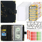 A6 Budget Binder Wallet Organizer — 12 Cash Envelopes, 12 Budget Sheets & 5 Label Stickers (7.84 x 5.2 in / 199 x 132 mm)