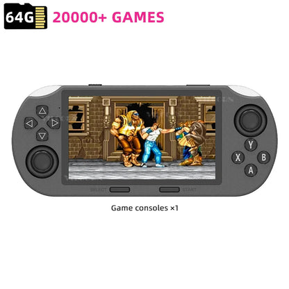 4.5-Inch Portable Retro Handheld Game Console — 854x480 Screen, Multi-Emulator PS1 Support, MP3 & Video, Two-Player Ready