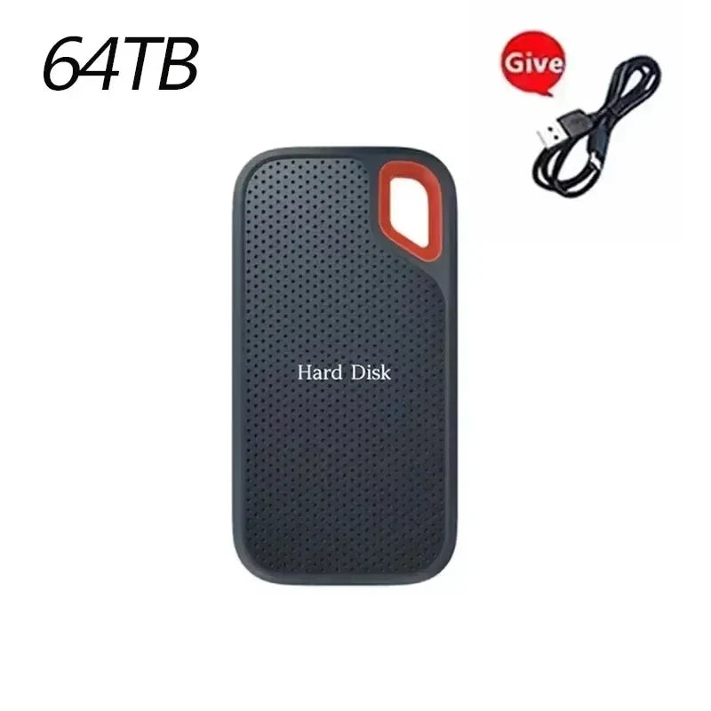 NEW 256TB USB SSD Mobile Hard Disk E60 128TB USB 3.1 HD External Hard Mobile Hard Disk HDD Storage Devices USB Tools