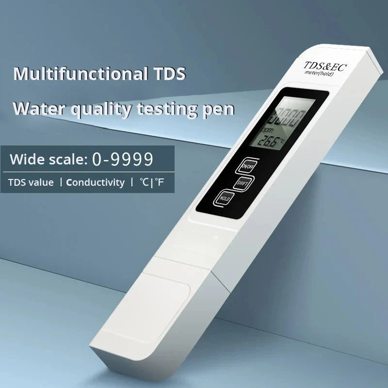 Handheld TDS Water Tester – Digital High-Precision Water Quality Meter with Large LCD, Portable for Tap & Purified Water