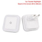 Wireless LED Night Light with EU Plug — Light Sensor Tricolor Nightlight for Kids Bedroom