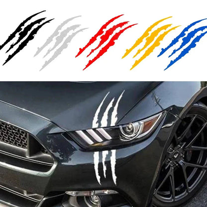 Reflective Monster Claw Scratch Car Sticker - Waterproof Vinyl Decal for Auto Exterior