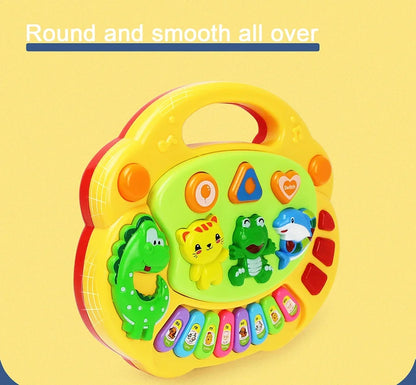 Kids Cartoon Piano Keyboard Game with Flashing Light Music Animal Sounds Baby Instrument Music Toys Educational Toys Kids Gifts