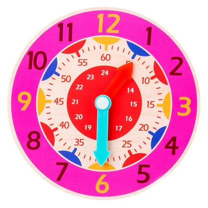 Montessori Wooden Clock Time Learning Toy