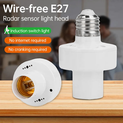 360 Degrees PIR Human Induction Motion Sensor LED Night Lamp Socket Base E27 AC 85-265V Delay Time Adjustable Switch