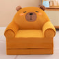 Kids Folding Sofa Bed – Convertible Toddler Seat & Nap Couch with Removable Washable Cover
