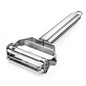 Stainless Steel 2-in-1 Vegetable Peeler & Slicer – Rotary Potato Peeler, Carrot Grater & Julienne Shredder