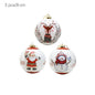 3pcs 8cm Christmas Balls Original Gifts Christmas Decoration 2024 Christmas Tree Decorations Gift Decoration Pendants Baubles