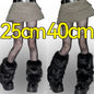 Plush Artificial Fur Leg Warmers 1/2 Pair Knee-Length Thermal Socks for Women & Girls 25/40 cm