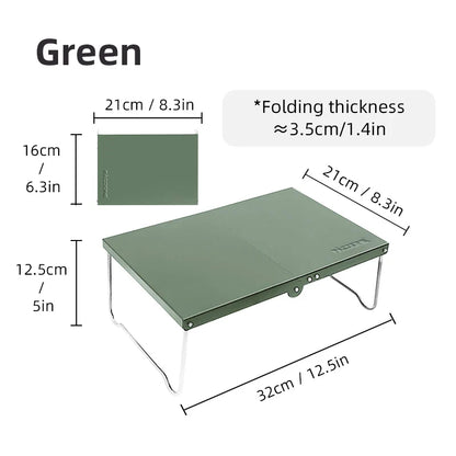 Portable Foldable Camping Table Ultralight Mini MDF Picnic & Coffee Table for Hiking