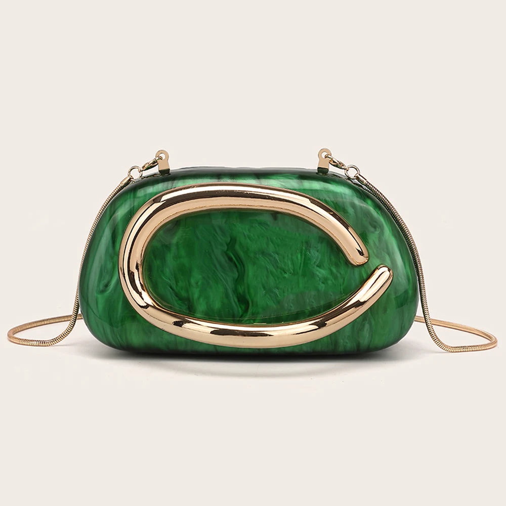 Luxury Metal Box Clutch Bag – Women’s PVC Evening Handbag for Wedding, Bridal, Party & Banquet, Crossbody Shoulder Purse, 11 Colors