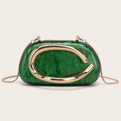 Luxury Metal Box Clutch Bag – Women’s PVC Evening Handbag for Wedding, Bridal, Party & Banquet, Crossbody Shoulder Purse, 11 Colors
