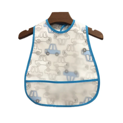 2023new Cartoon Pattern EVA Waterproof Pocket Lunch Feeding Bibs