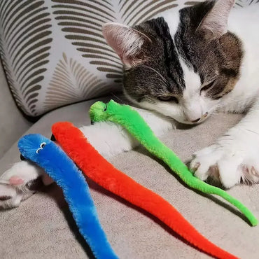 Interactive Cat Feather Toy Refill Kit – Feather Birds, Faux Worm & Foam Ball with Bell for Kittens