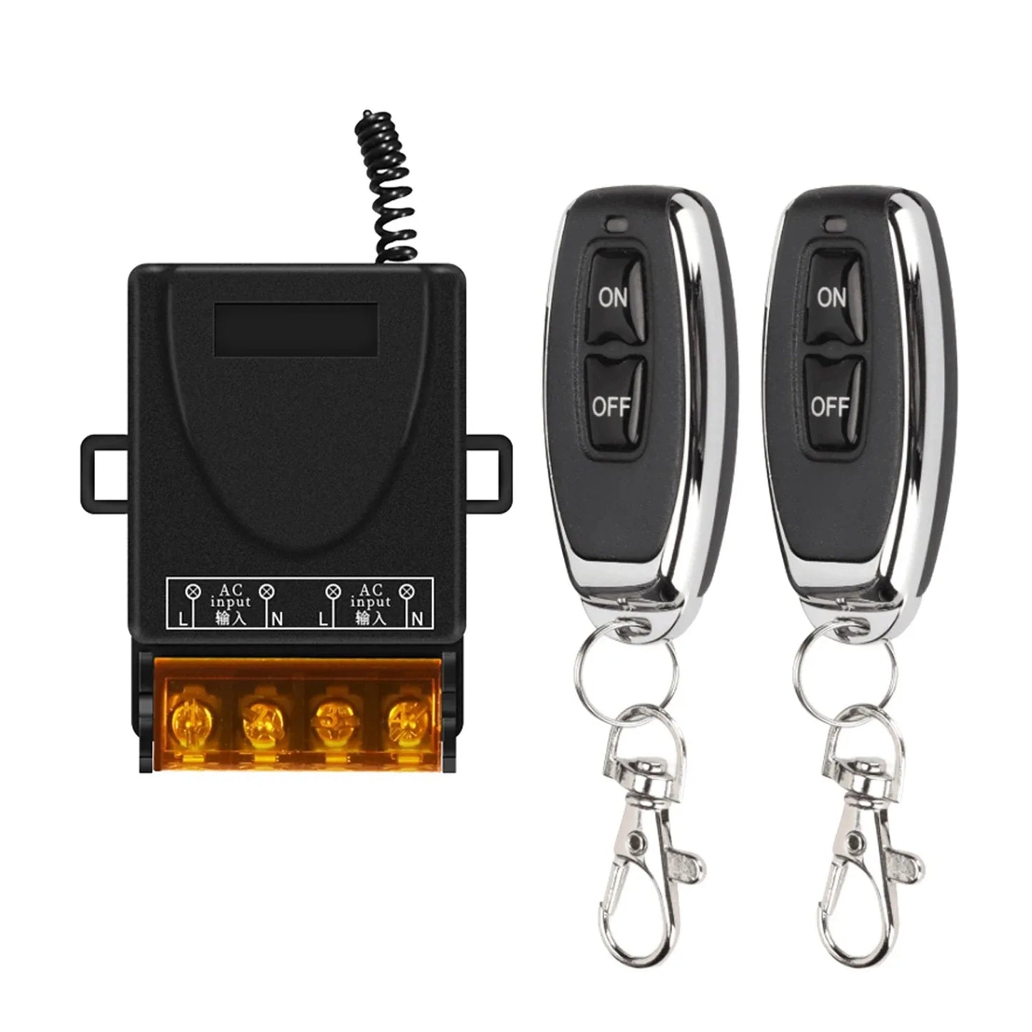 AC 220V Relay Wireless Remote Control Switch System RF 433Mhz Transmitter On Off for Water Heaters Ceiling LED Lamp