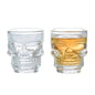 1/2Pcs Skull Head Shot Glass Cup Creative Clear Crystal Wine Cup  Liquor Whisky Vodka Beer Steins for Party Bar Halloween Gifts