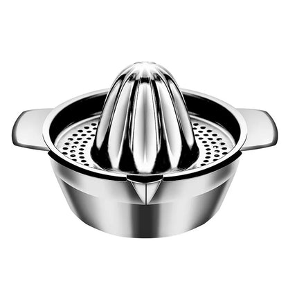 Stainless Steel Manual Citrus Juicer - Portable Lemon & Orange Handheld Squeezer for Home Kitchen