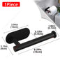 2-Pack No-Drill 304 Stainless Steel Toilet Paper Holder Adhesive Wall-Mount Paper Towel Rack for Bathroom & Kitchen