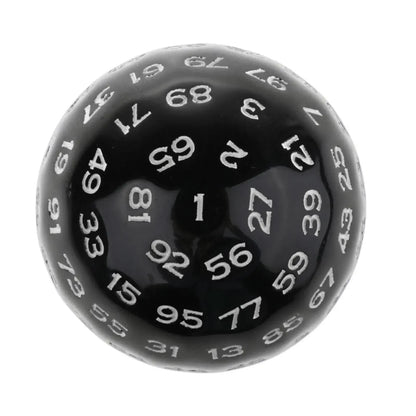 100-Sided D100 Acrylic Dice 48mm / 1.89in Polyhedral RPG Tabletop Game Accessory