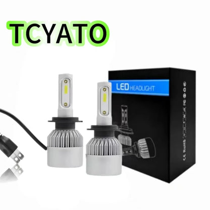 12V LED Headlight Bulb 6000K Bright White Automotive Replacement