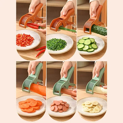 Stainless Steel Vegetable and Fruit Slicer - Multi-Function Salad Shredder | Kitchen Accessory