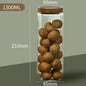 Wood Lid Glass Airtight Canister Kitchen Storage Bottles Jars Food Container Grains Tea Coffee Beans Grains Candy Jar Containers