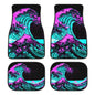 Great Wave Off Kanagawa 4-Piece All-Weather Car Floor Mats - Universal Fit for SUVs, Sedans, Trucks