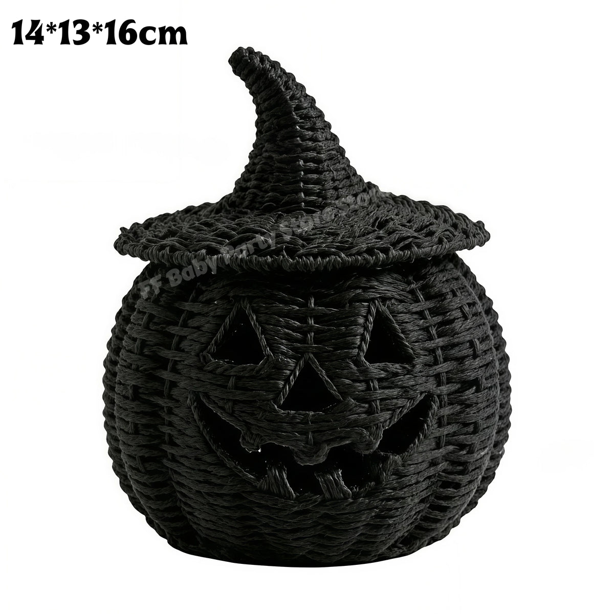 Resin Halloween Pumpkin Decoration with Witch Hat - 6 Styles