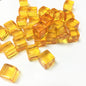 50-Pack 8mm Acrylic Cube Dice (0.31in) – 25 Translucent Colors Clear Game Pieces for Board Games & Crafts
