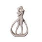 Abstract Couple Statue Crafts Desk Couple Figurine Collection Lovers Embrace Statue for Shelf Wedding Home Bookshelf Desk