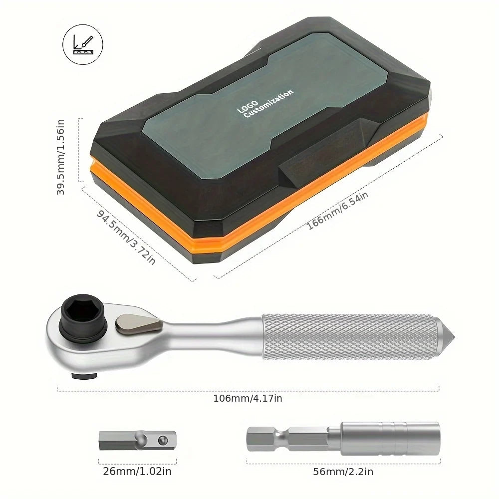 42 in 1 Ratchet Screwdriver Precision Wireless Cordless Magnetic Small Handle Portable Manual Hand Tool Kit for Household Repair