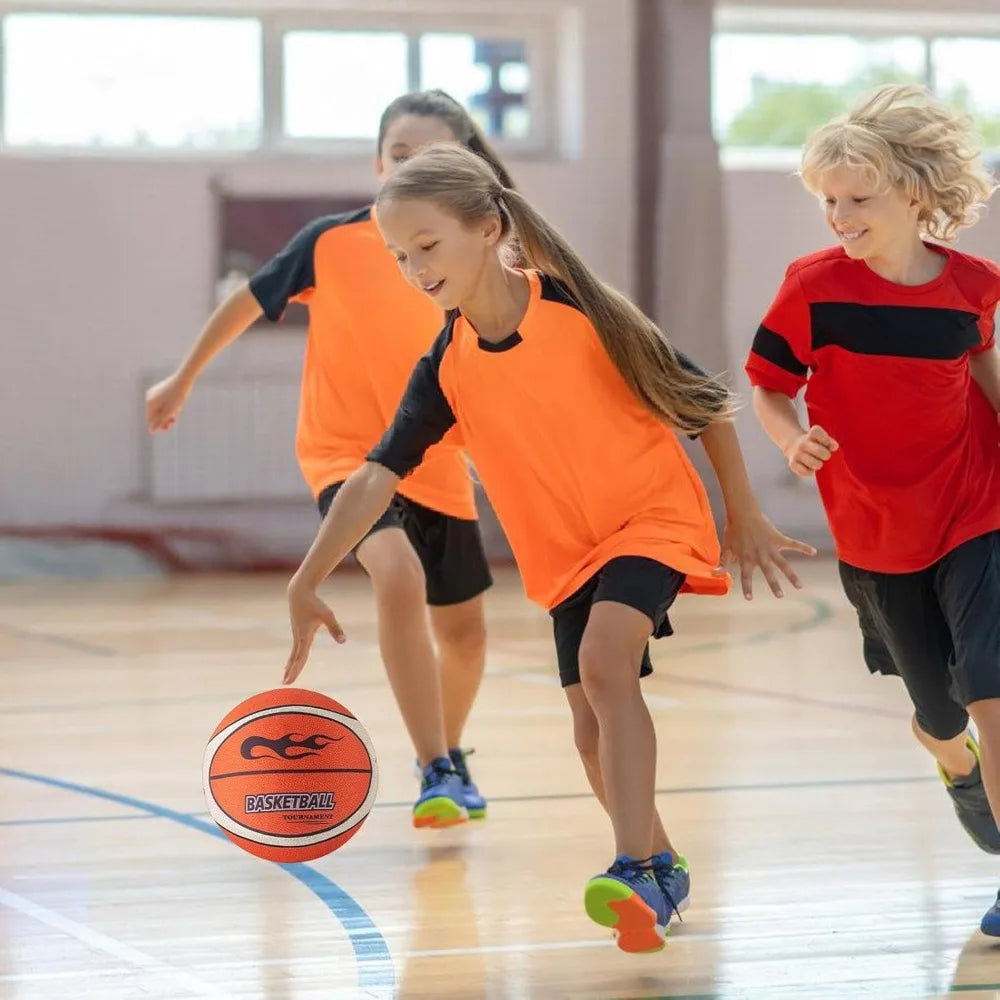 Silent Indoor Basketball — Low-Noise Sponge Training Ball Size 7