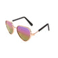 Non-Slip Pet Sunglasses for Cats and Small Dogs, Cute Cat Glasses Cosplay Photo Props