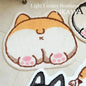 VIKAMA Cartoon Corgi Carpet Warm Touch Soft Bathroom Floor Mat Absorbent Foot Mat Living Room Bedroom Rug Doormat Home Dec